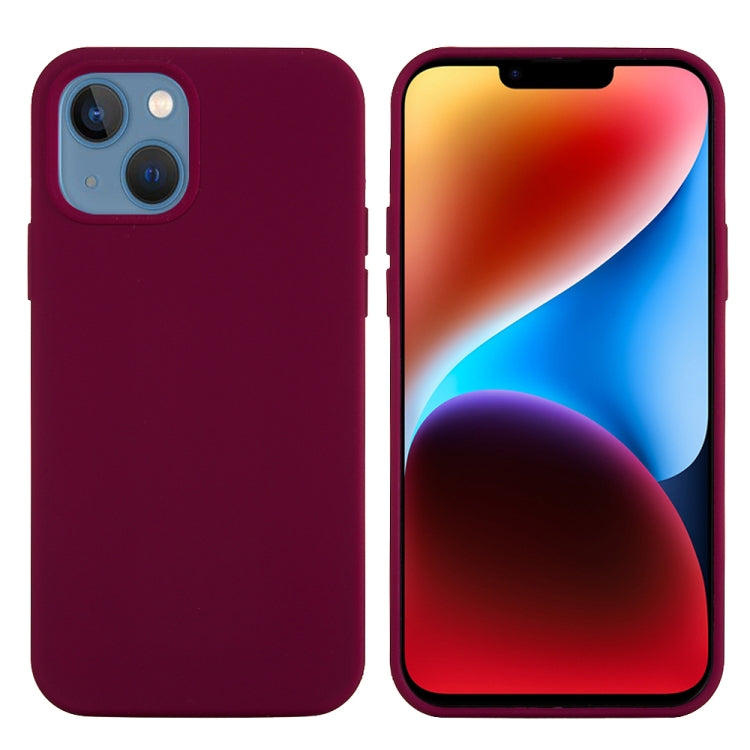 For iPhone 15 Plus Solid Color Silicone Phone Case(Violet) - iPhone 15 Plus Cases by PMC Jewellery | Online Shopping South Africa | PMC Jewellery