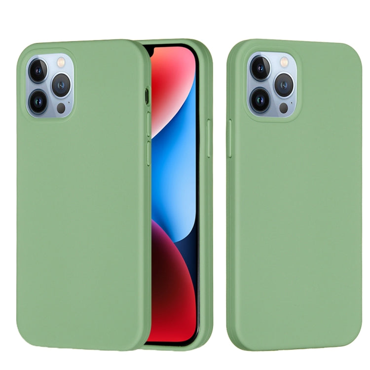 For iPhone 15 Pro Solid Color Silicone Phone Case(Mint Green) - iPhone 15 Pro Cases by PMC TechLife | Online Shopping South Africa | PMC TechLife
