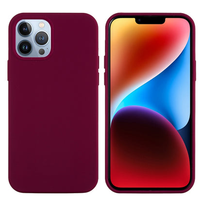 For iPhone 15 Pro Solid Color Silicone Phone Case(Violet) - iPhone 15 Pro Cases by PMC Jewellery | Online Shopping South Africa | PMC Jewellery