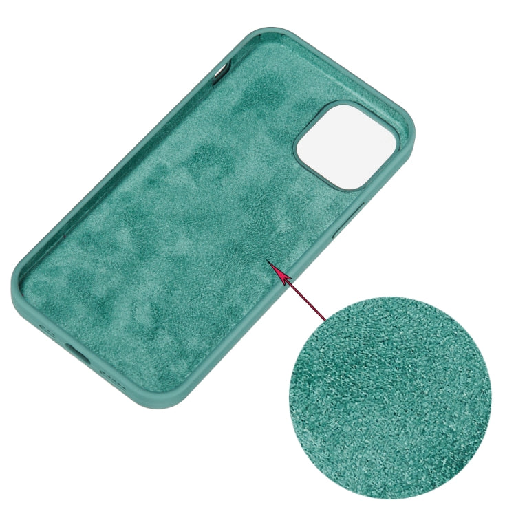 For iPhone 15 Pro Max Solid Color Silicone Phone Case(Pine Needle Green) - iPhone 15 Pro Max Cases by PMC Jewellery | Online Shopping South Africa | PMC Jewellery