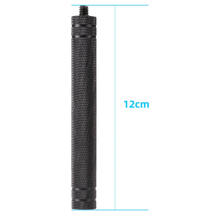 Diamond Texture  Aluminum Alloy Extension Rod Tube(Black) - Others by PMC Jewellery | Online Shopping South Africa | PMC Jewellery