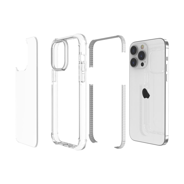 For iPhone 15 Pro Max Four-corner Shockproof TPU + Acrylic Phone Case(Transparent) - iPhone 15 Pro Max Cases by PMC Jewellery | Online Shopping South Africa | PMC Jewellery