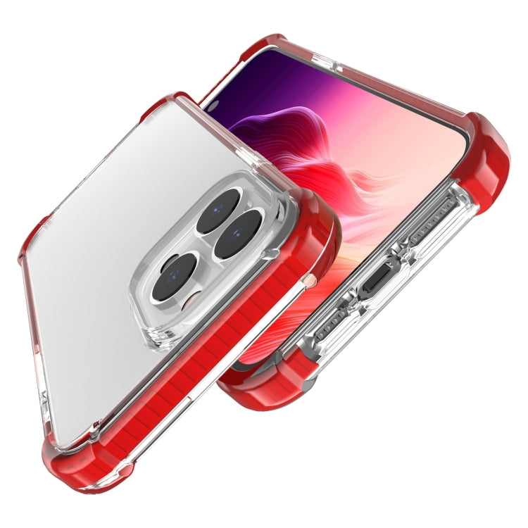 For iPhone 15 Pro Four-corner Shockproof TPU + Acrylic Phone Case(Red) - iPhone 15 Pro Cases by PMC Jewellery | Online Shopping South Africa | PMC Jewellery