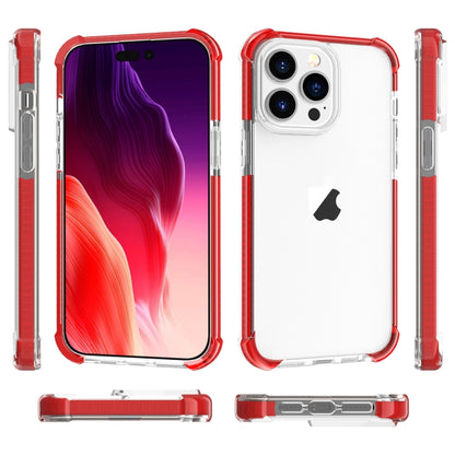 For iPhone 15 Pro Four-corner Shockproof TPU + Acrylic Phone Case(Red) - iPhone 15 Pro Cases by PMC Jewellery | Online Shopping South Africa | PMC Jewellery