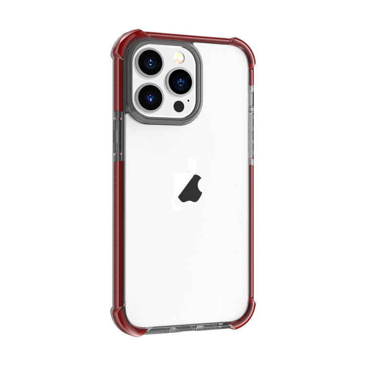 For iPhone 15 Pro Four-corner Shockproof TPU + Acrylic Phone Case(Brown) - iPhone 15 Pro Cases by PMC TechLife | Online Shopping South Africa | PMC TechLife