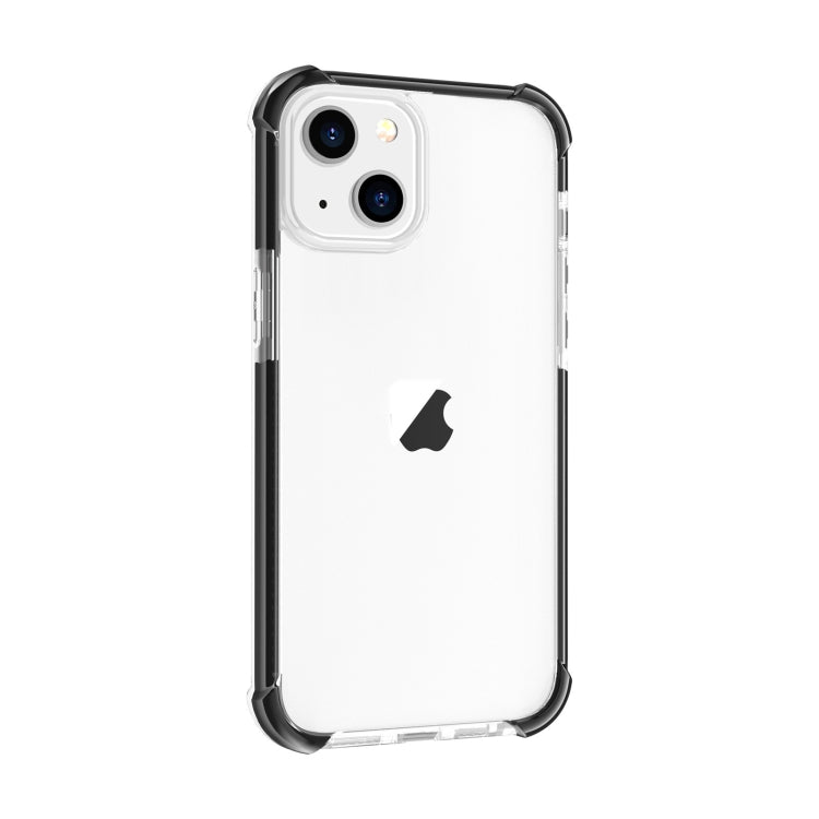 For iPhone 15 Plus Four-corner Shockproof TPU + Acrylic Phone Case(Black + Transparent) - iPhone 15 Plus Cases by PMC TechLife | Online Shopping South Africa | PMC TechLife
