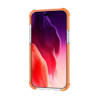 For iPhone 15 Four-corner Shockproof TPU + Acrylic Phone Case(Orange) - iPhone 15 Cases by PMC Jewellery | Online Shopping South Africa | PMC Jewellery