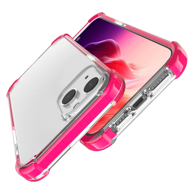 For iPhone 15 Four-corner Shockproof TPU + Acrylic Phone Case(Pink) - iPhone 15 Cases by PMC Jewellery | Online Shopping South Africa | PMC Jewellery