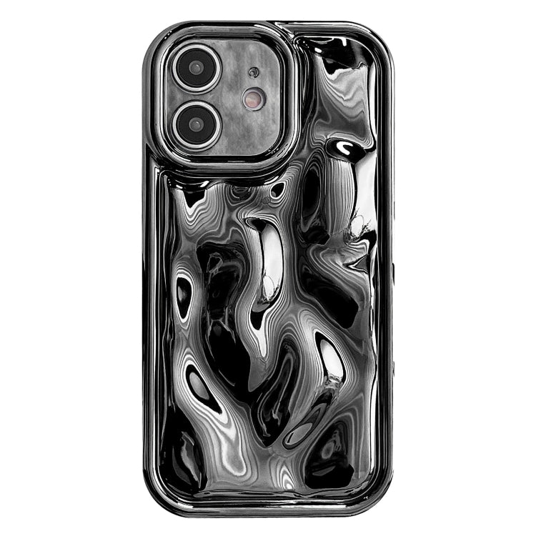 For iPhone 12 Electroplating Meteorite Texture TPU Phone Case(Black) - iPhone 12 / 12 Pro Cases by PMC Jewellery | Online Shopping South Africa | PMC Jewellery