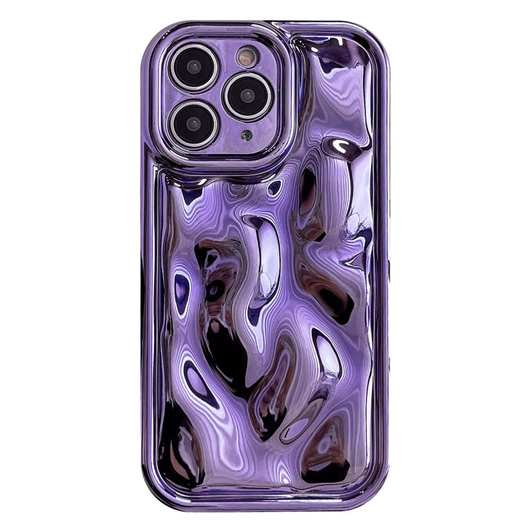 For iPhone 11 Pro Electroplating Meteorite Texture TPU Phone Case(Purple) - iPhone 11 Pro Cases by PMC Jewellery | Online Shopping South Africa | PMC Jewellery