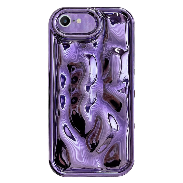 For iPhone 6 Plus / 6s Plus Electroplating Meteorite Texture TPU Phone Case(Purple) - More iPhone Cases by PMC Jewellery | Online Shopping South Africa | PMC Jewellery