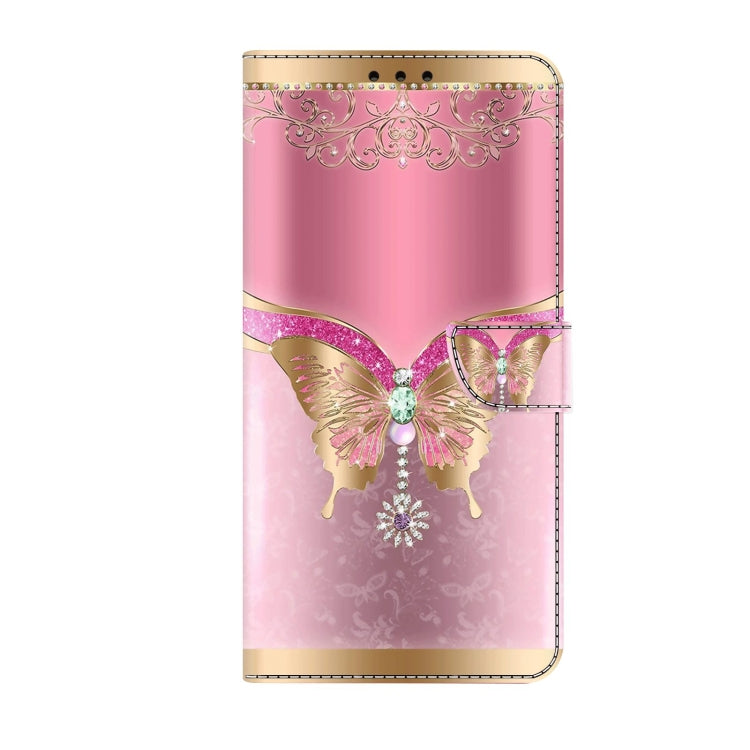 For Xiaomi Redmi 9 Crystal 3D Shockproof Protective Leather Phone Case(Pink Bottom Butterfly) - free shipping - PMC TechLife - Order now!