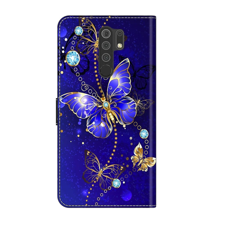 For Xiaomi Redmi 9 Crystal 3D Shockproof Protective Leather Phone Case(Diamond Butterfly) - Xiaomi Cases by PMC Jewellery | Online Shopping South Africa | PMC Jewellery