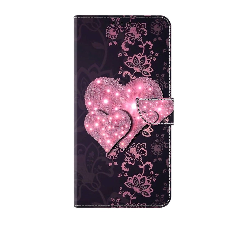 For Xiaomi Redmi 9C Crystal 3D Shockproof Protective Leather Phone Case(Lace Love) - Xiaomi Cases by PMC Jewellery | Online Shopping South Africa | PMC Jewellery