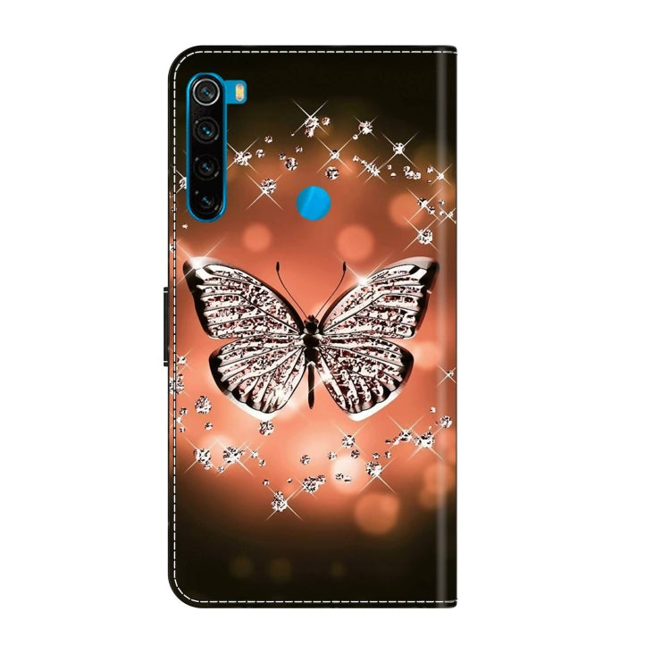 For Xiaomi Redmi Note 8 Crystal 3D Shockproof Protective Leather Phone Case(Crystal Butterfly) - free shipping - PMC TechLife - Order now!