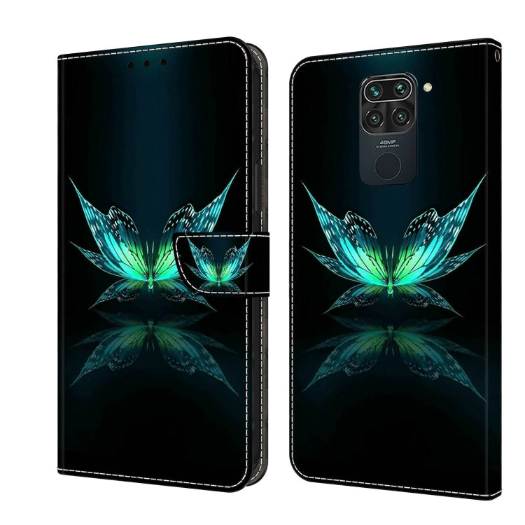For Xiaomi Redmi Note 9 Crystal 3D Shockproof Protective Leather Phone Case(Reflection Dutterfly) - free shipping - PMC TechLife - Order now!