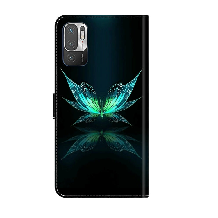 For Xiaomi Redmi Note 10 5G Crystal 3D Shockproof Protective Leather Phone Case(Reflection Dutterfly) - Xiaomi Cases by PMC Jewellery | Online Shopping South Africa | PMC Jewellery