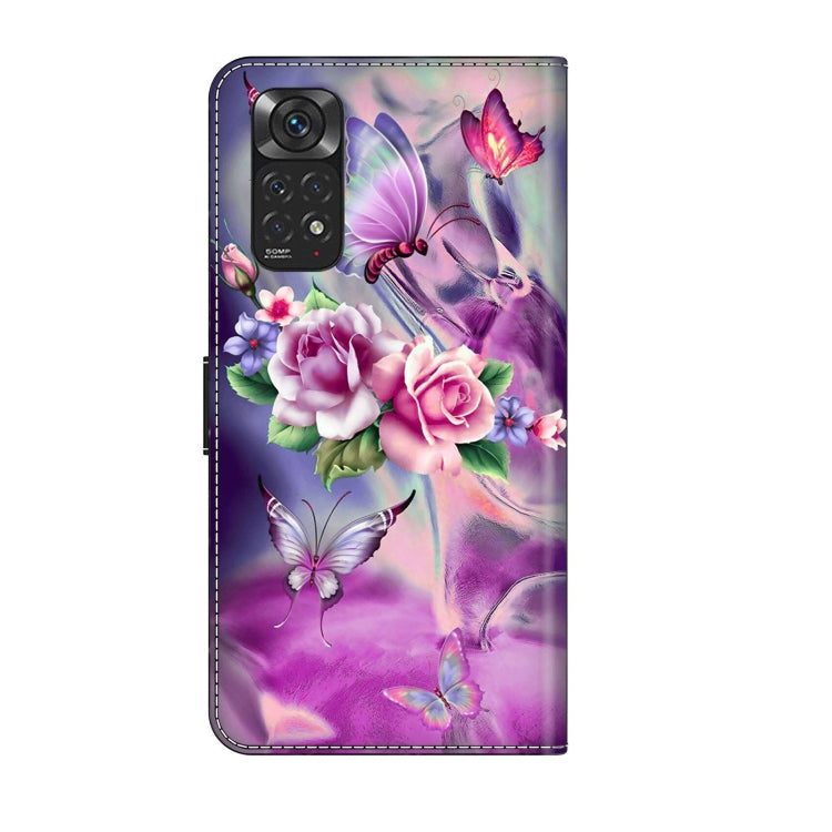 For Xiaomi Redmi Note 11 Global Crystal 3D Shockproof Protective Leather Phone Case(Butterfly) - Xiaomi Cases by PMC Jewellery | Online Shopping South Africa | PMC Jewellery