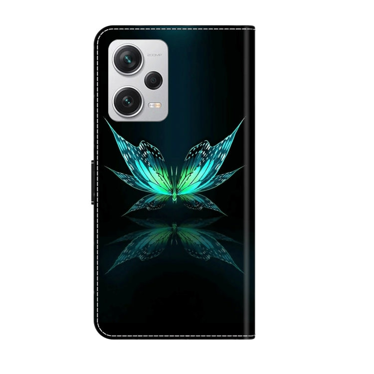 For Xiaomi Redmi Note 12 Pro+ Crystal 3D Shockproof Protective Leather Phone Case(Reflection Dutterfly) - free shipping - PMC TechLife - Order now!