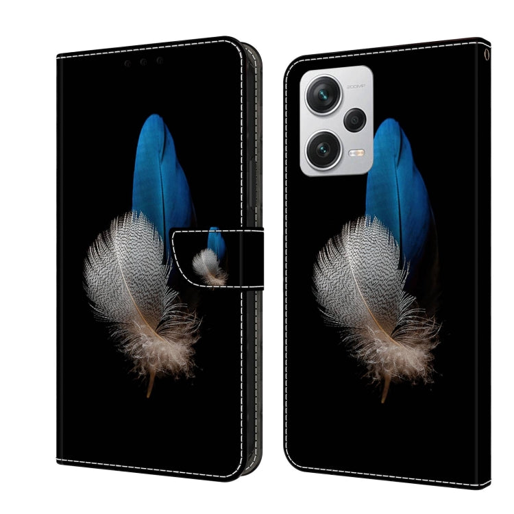 For Xiaomi Redmi Note 12 Pro+ Crystal 3D Shockproof Protective Leather Phone Case(Two Branches) - free shipping - PMC TechLife - Order now!