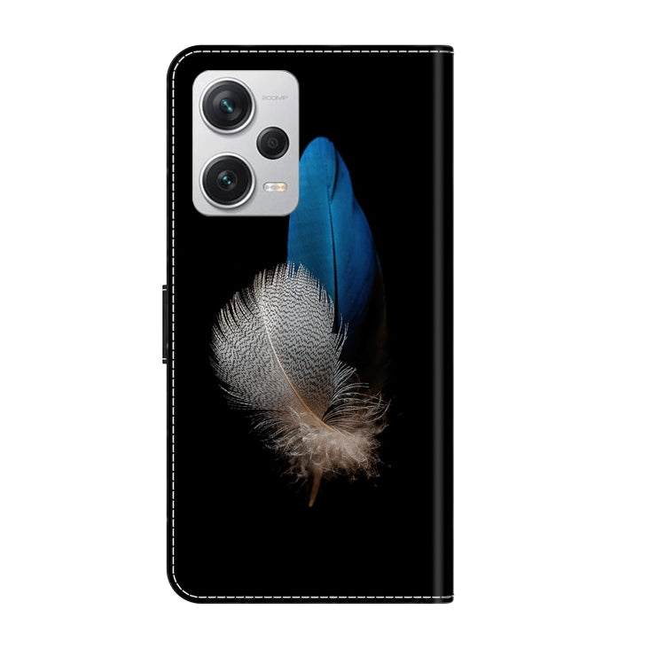 For Xiaomi Redmi Note 12 Pro+ Crystal 3D Shockproof Protective Leather Phone Case(Two Branches) - free shipping - PMC TechLife - Order now!