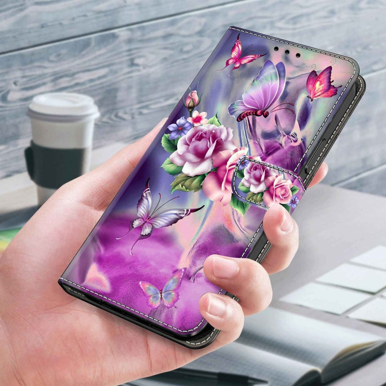 For Samsung Galaxy A54 5G Crystal 3D Shockproof Protective Leather Phone Case(Butterfly) - free shipping - PMC TechLife - Order now!