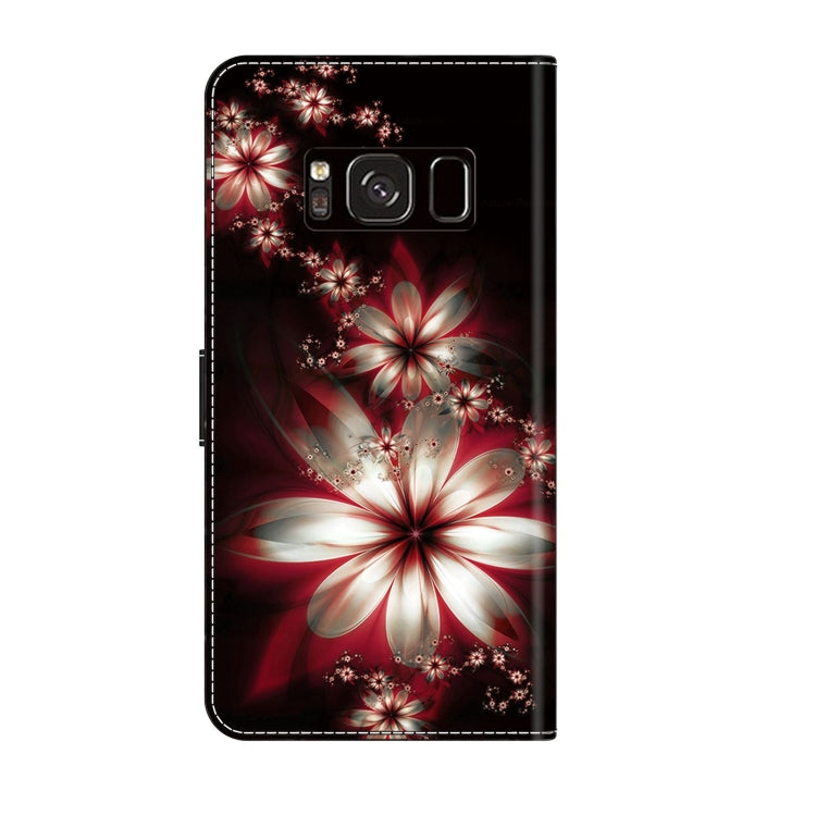 For Samsung Galaxy S8 Crystal 3D Shockproof Protective Leather Phone Case(Fantastic Flower) - free shipping - PMC TechLife - Order now!