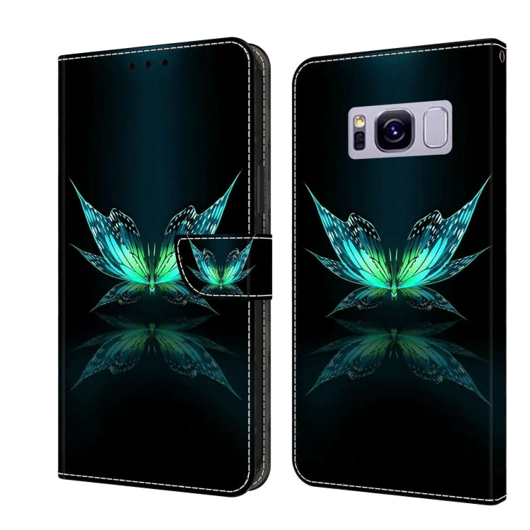 For Samsung Galaxy S8+ Crystal 3D Shockproof Protective Leather Phone Case(Reflection Dutterfly) - free shipping - PMC TechLife - Order now!