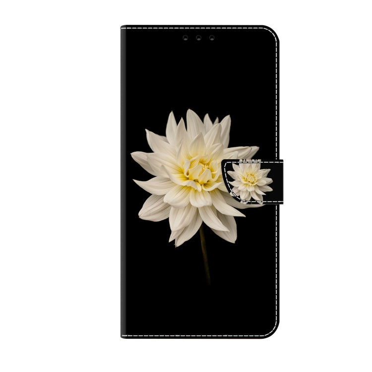 For Samsung Galaxy S22 Crystal 3D Shockproof Protective Leather Phone Case(White Flower) - free shipping - PMC TechLife - Order now!