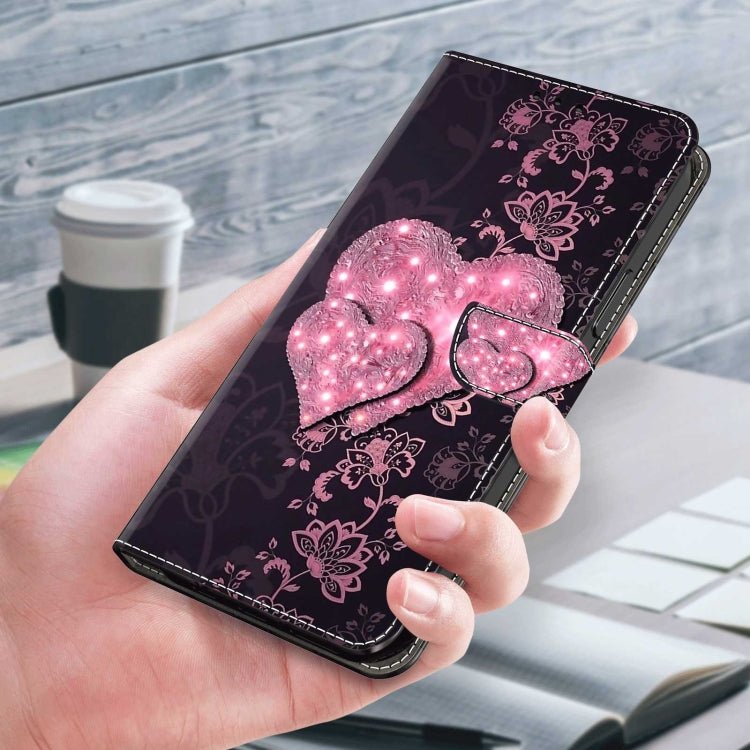 For Samsung Galaxy S22 Crystal 3D Shockproof Protective Leather Phone Case(Lace Love) - free shipping - PMC TechLife - Order now!