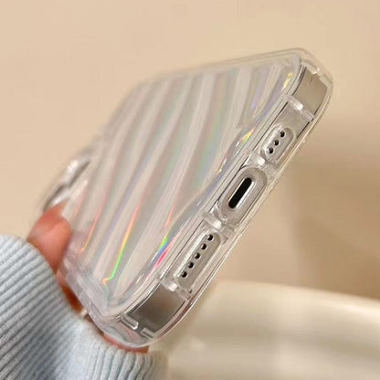 For iPhone 13 Laser Sequin Waves TPU Phone Case(Transparent) - iPhone 13 Cases by PMC Jewellery | Online Shopping South Africa | PMC Jewellery