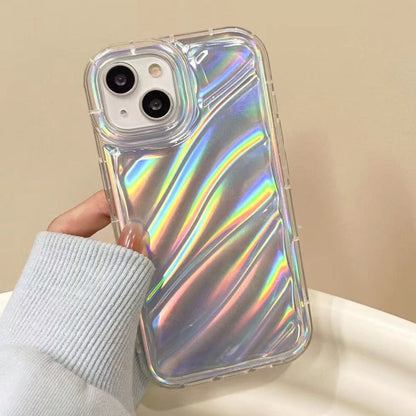 For iPhone 11 Pro Max Laser Sequin Waves TPU Phone Case(Transparent) - iPhone 11 Pro Max Cases by PMC Jewellery | Online Shopping South Africa | PMC Jewellery