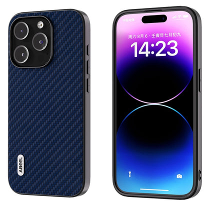 For iPhone 14 Plus ABEEL Carbon Fiber Texture Protective Phone Case(Dark Blue) - iPhone 14 Plus Cases by PMC Jewellery | Online Shopping South Africa | PMC Jewellery