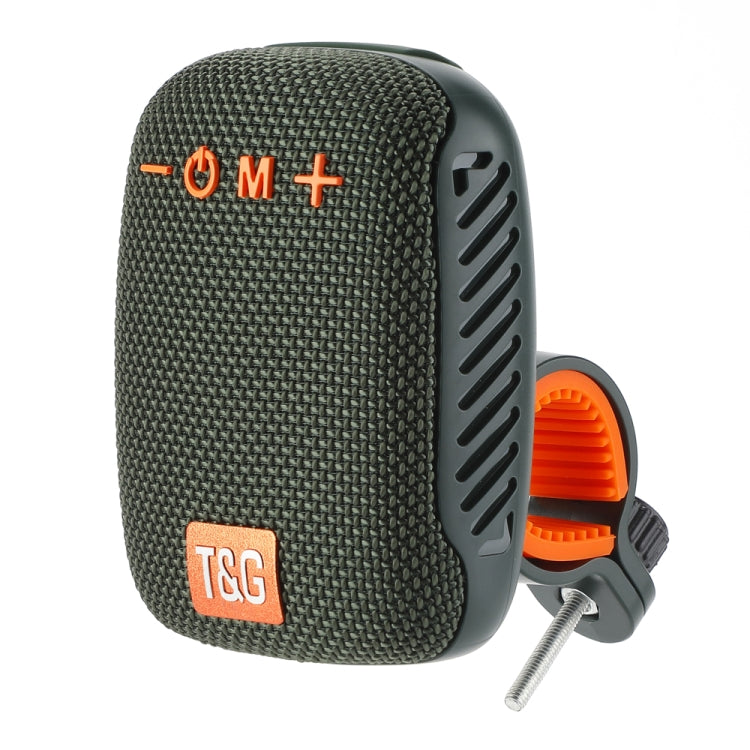 T&G TG-392 Outdoor Bicycle TWS Wireless Bluetooth IPX5 Waterproof Speaker(Dark Green) - Waterproof Speaker by T&G | Online Shopping South Africa | PMC Jewellery