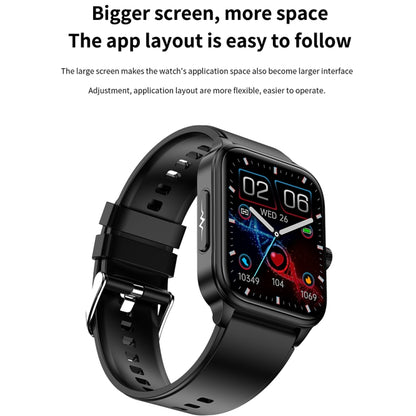 ET540 1.91 inch IP67 Waterproof Silicone Band Smart Watch, Support ECG / Non-invasive Blood Glucose Measurement(Black) - Smart Watches by PMC Jewellery | Online Shopping South Africa | PMC Jewellery