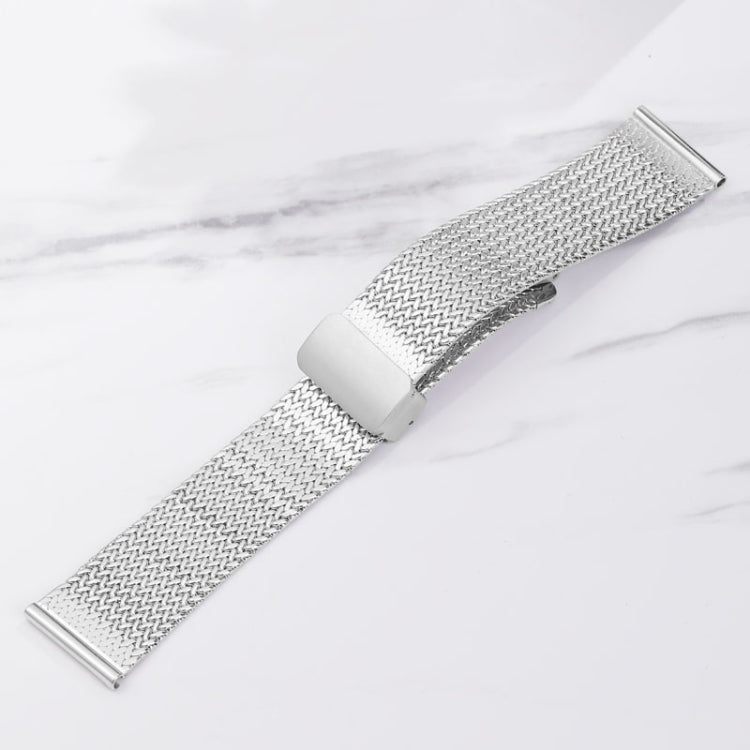 For Apple Watch 7 45mm Magnetic Buckle Herringbone Mesh Metal Watch Band(Black) - Watch Bands by PMC Jewellery | Online Shopping South Africa | PMC Jewellery