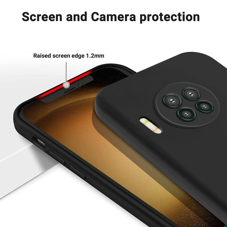For Hisense Infinity H50 Zoom Pure Color Liquid Silicone Shockproof Phone Case(Black) - More Brand by PMC TechLife | Online Shopping South Africa | PMC TechLife | Buy Now Pay Later Mobicred