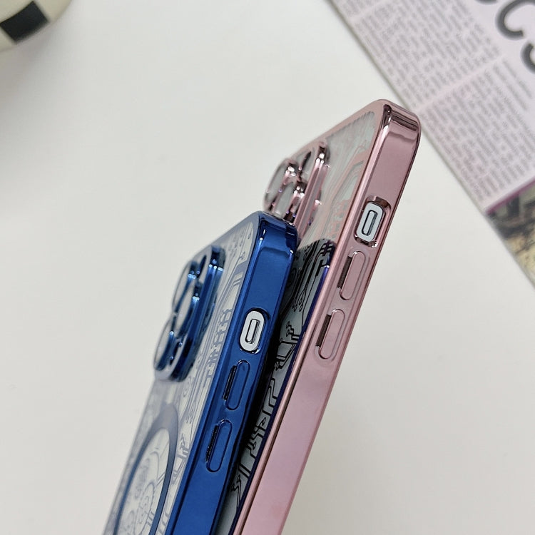 For iPhone 12 Pro Max Electroplated Circuit Board Pattern MagSafe Phone Case(Sierra Blue) - free shipping - PMC TechLife - Order now!