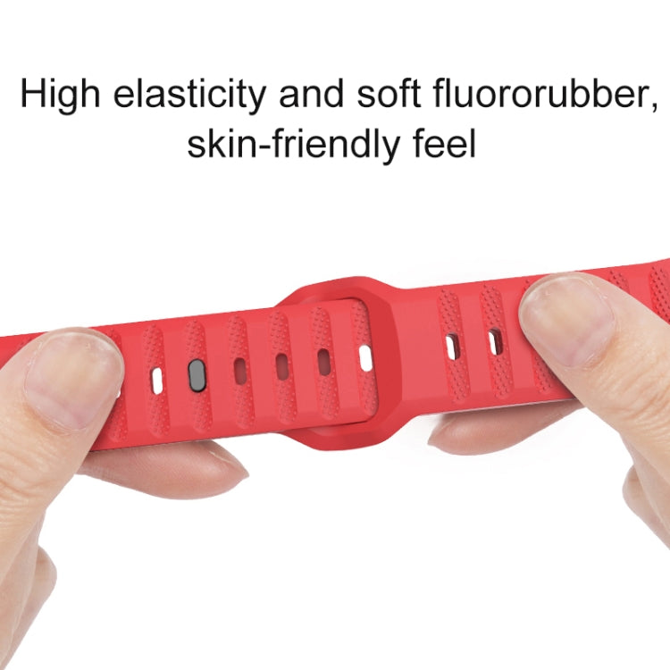 For Apple Watch 2 38mm Dot Texture Fluororubber Watch Band(Nebula Pink) - Watch Bands by PMC TechLife | Online Shopping South Africa | PMC TechLife