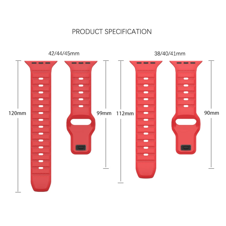For Apple Watch 3 42mm Dot Texture Fluororubber Watch Band(Starlight) - Watch Bands by PMC TechLife | Online Shopping South Africa | PMC TechLife