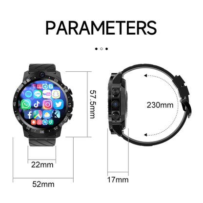 MT27 4G+64G 1.6 inch IP67 Waterproof 4G Android 8.1 Smart Watch Support Heart Rate / GPS, Type:Steel Band - Android Watch by PMC Jewellery | Online Shopping South Africa | PMC Jewellery