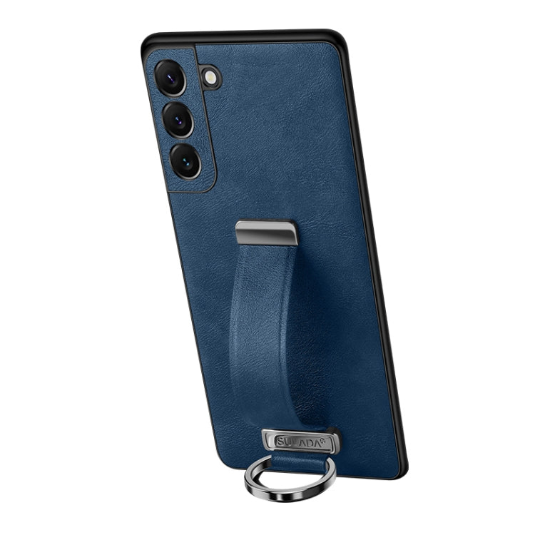 For Samsung Galaxy S23 5G SULADA PC + Leather Texture Skin Feel Shockproof Phone Case(Blue) - Galaxy S23 5G Cases by SULADA | Online Shopping South Africa | PMC Jewellery