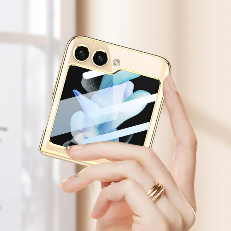 For Samsung Galaxy Z Flip5 GKK Integrated Electroplating Full Coverage Phone Case(Transparent) - Galaxy Z Flip5 Cases by GKK | Online Shopping South Africa | PMC TechLife