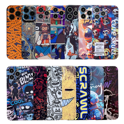 For iPhone 12 Pro Max Painted Pattern Precise Hole PC Phone Case(Working Uncle) - iPhone 12 Pro Max Cases by PMC Jewellery | Online Shopping South Africa | PMC Jewellery