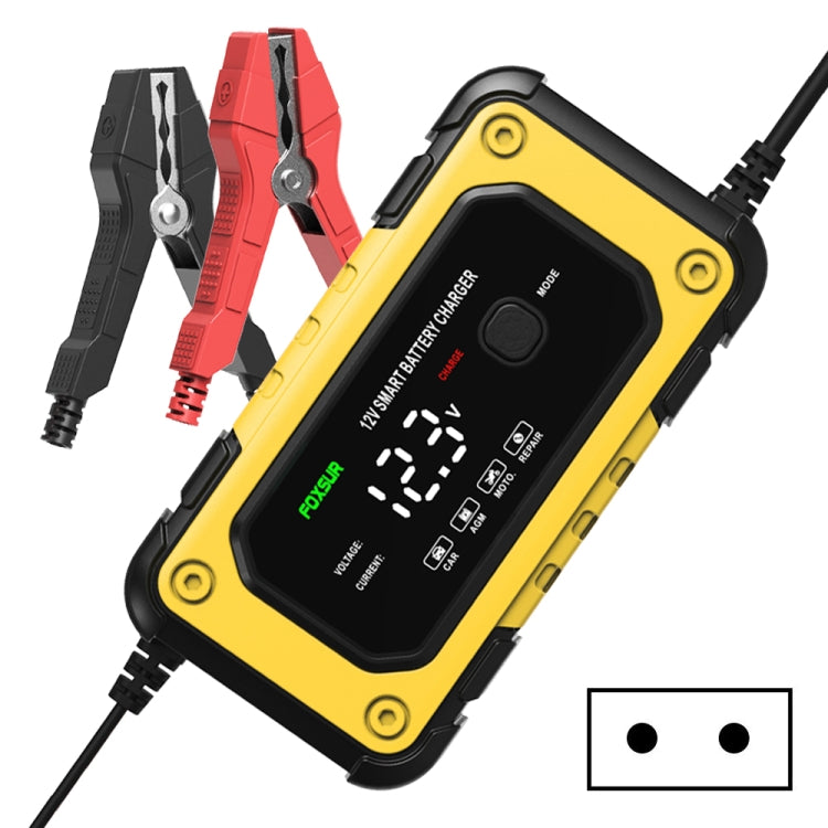 FOXSUR FBC1206E 6A 12V Car / Motorcycle Smart Battery Charger(EU Plug) - Battery Charger by FOXSUR | Online Shopping South Africa | PMC TechLife | Buy Now Pay Later Mobicred