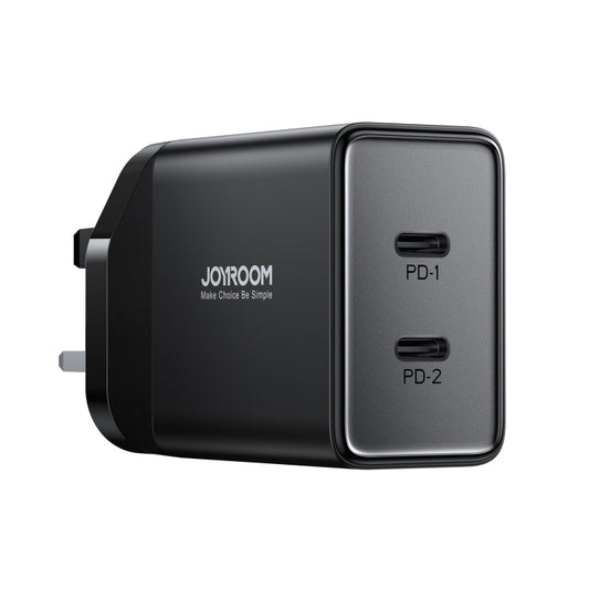 JOYROOM TCF09 40W Dual USB-C / Type-C 2PD Mini Intelligent Fast Charger(UK Plug) - USB Charger by JOYROOM | Online Shopping South Africa | PMC Jewellery
