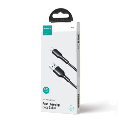 JOYROOM SA26-AL3 Flash Charge Series 3A USB to 8 Pin Fast Charging Data Cable, Cable Length:1m(Black) - Normal Style Cable by JOYROOM | Online Shopping South Africa | PMC Jewellery
