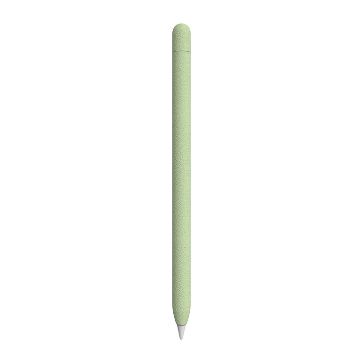 For Apple Pencil 1 LOVE MEI Frosted Leather Texture Silicone Protective Pen Case(Green) - Pencil Accessories by LOVE MEI | Online Shopping South Africa | PMC Jewellery