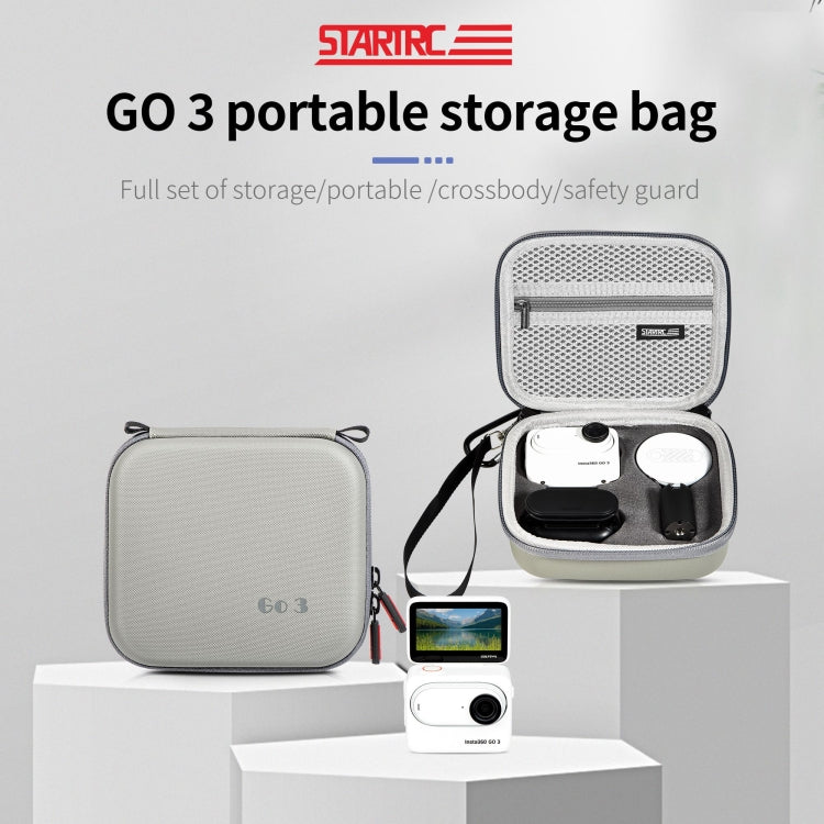 For Insta360 Go 3 STARTRC Portable PU Storage Box Case(Grey) - free shipping - PMC TechLife - Order now!