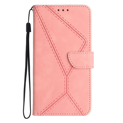 For Honor 90 Lite Stitching Embossed Leather Phone Case(Pink) - Honor Cases by PMC Jewellery | Online Shopping South Africa | PMC Jewellery